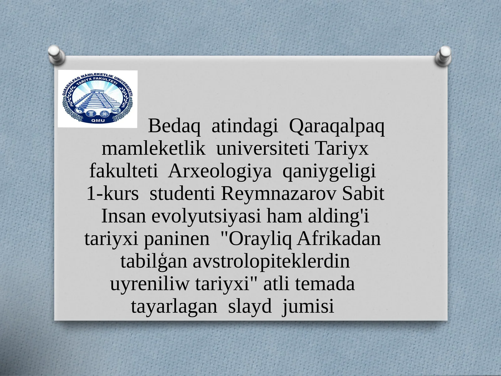 Oraylıq Afrikadan tabılǵan avstrolopiteklerdiń uyreniliw tariyxı