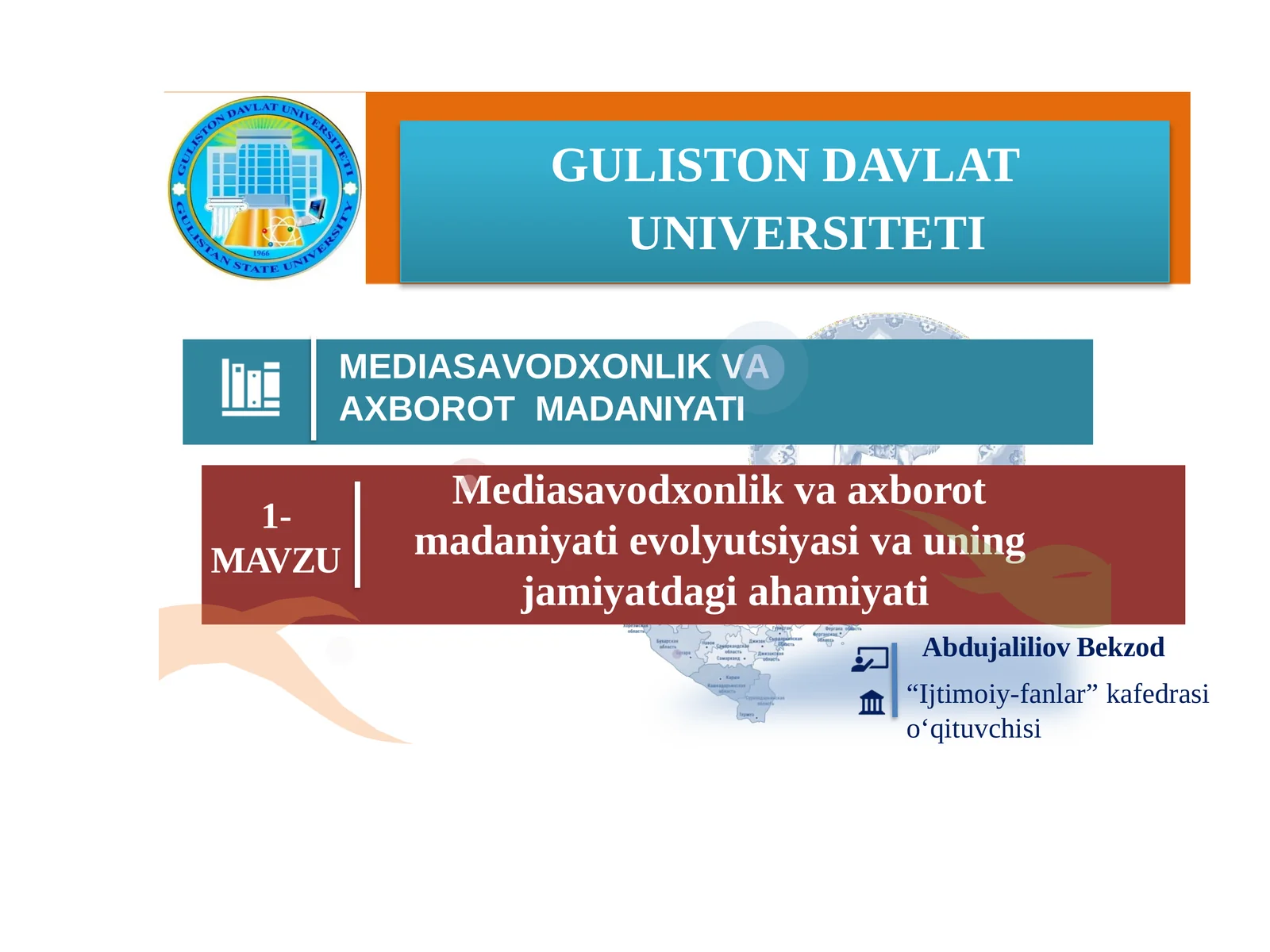 Mediasavodxonlikvaaxborotmadaniyatievolyutsiyasivauningjamiyatdagiahamiyati