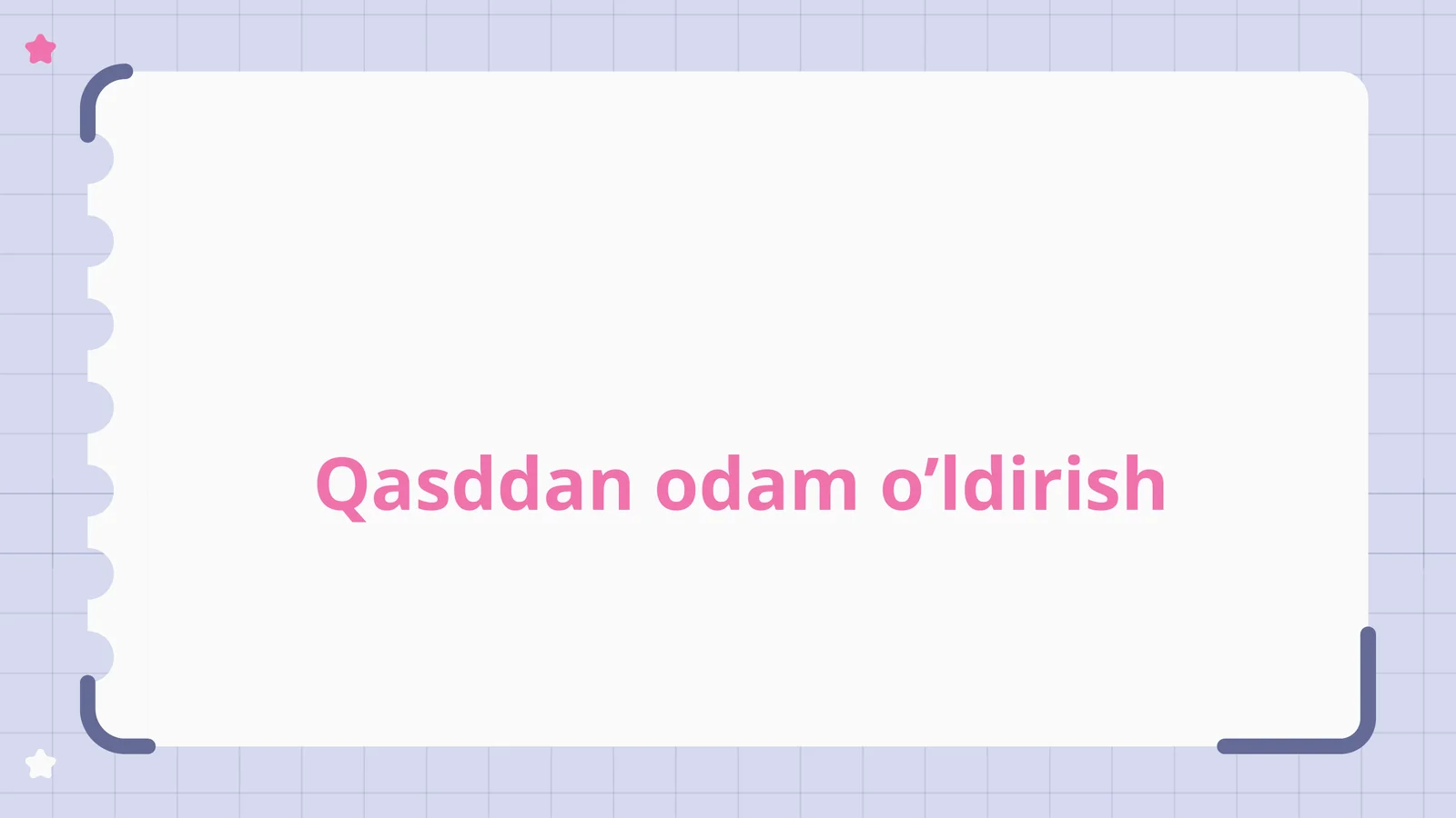 Qasddanodamo’ldirish