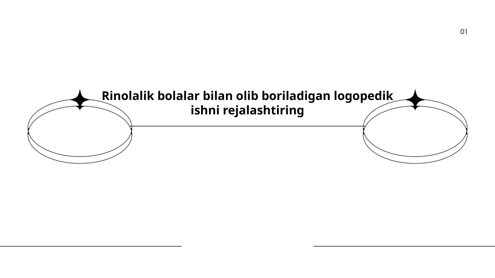 Rinolalik bolalar bilan olib boriladigan logopedik ishni rejalashtiring