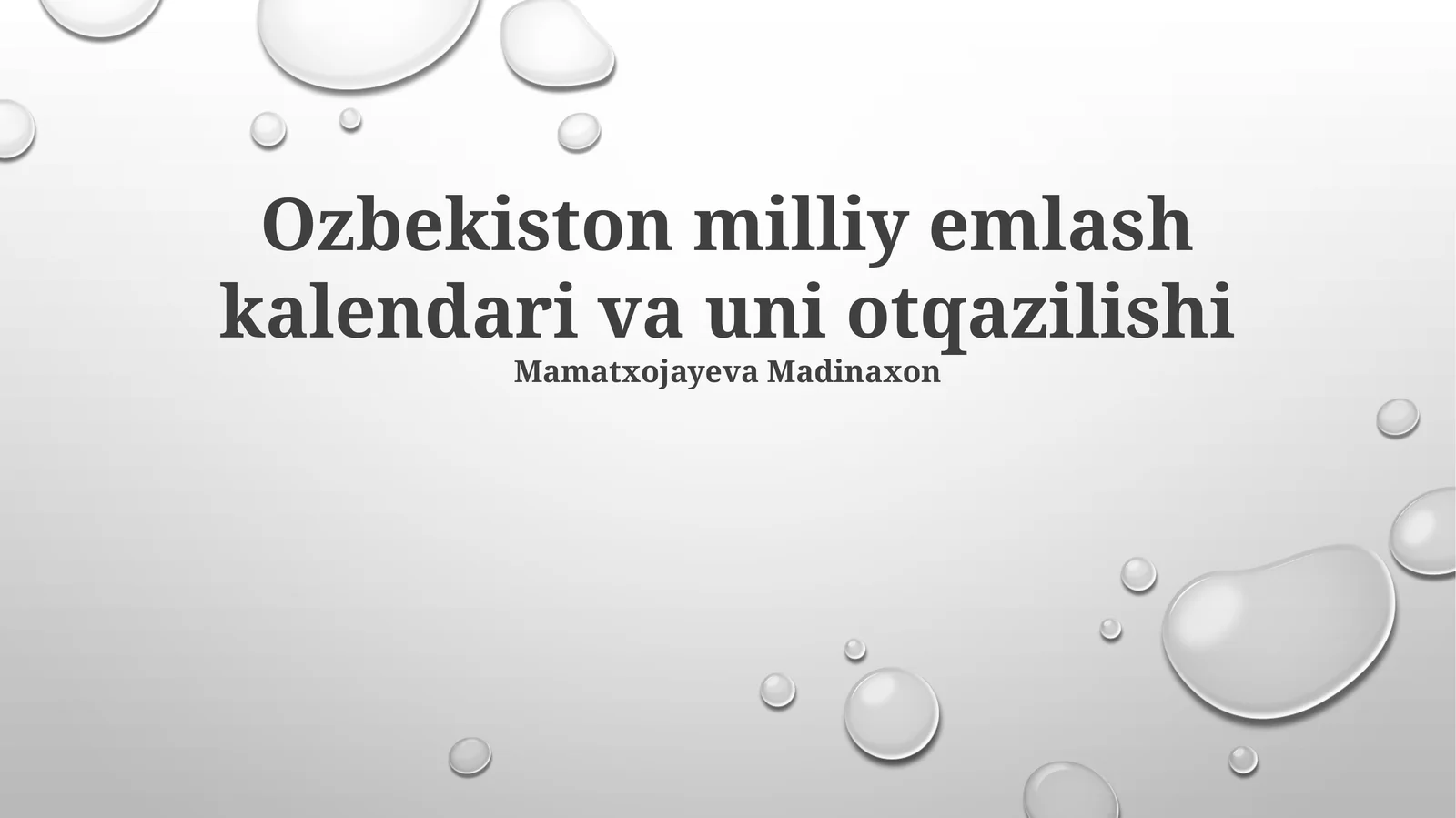 Ozbekiston milliy emlash kalendari va uni otqazilishi