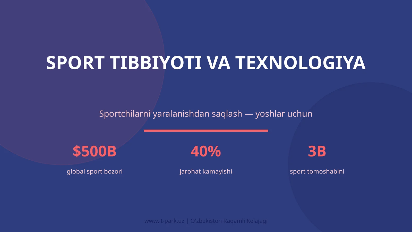SPORT TIBBIYOTI VA TEXNOLOGIYA