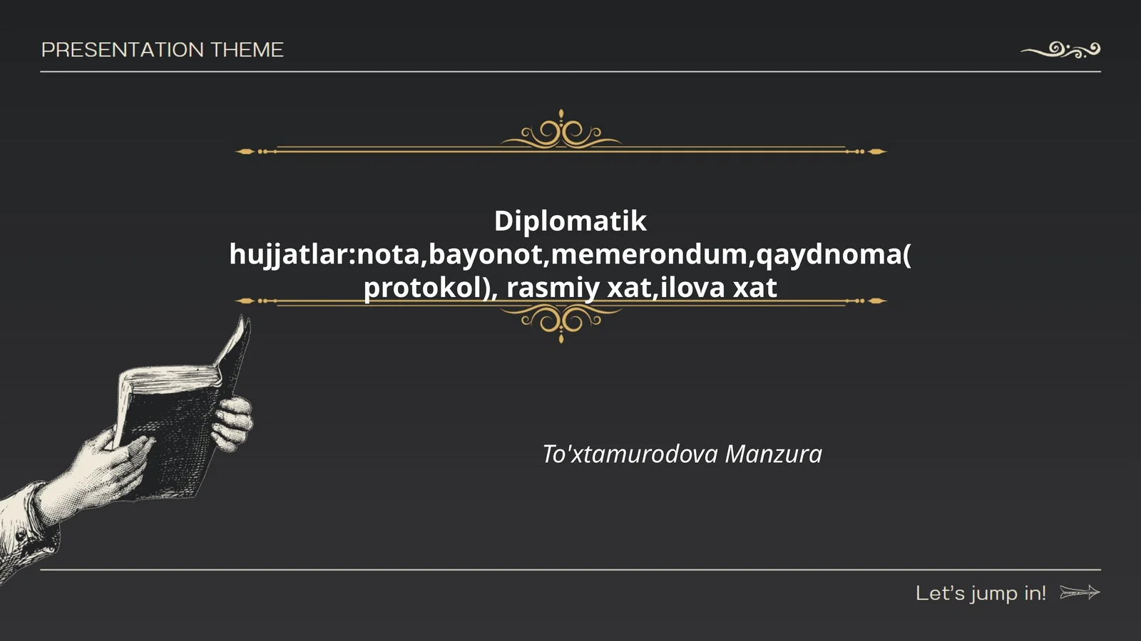 Diplomatik hujjatlar