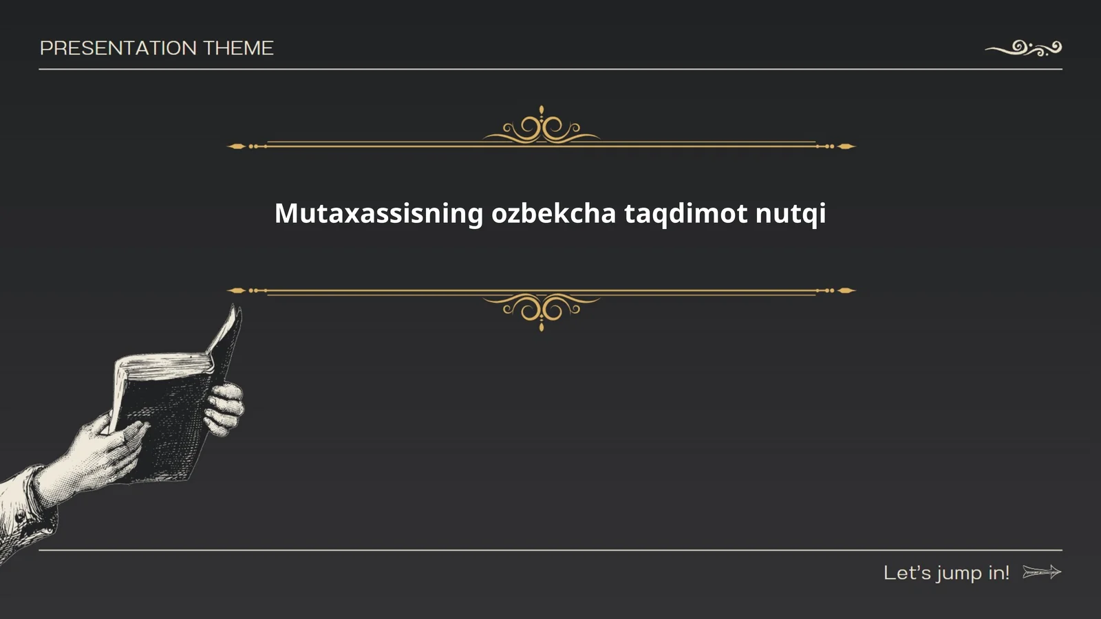 Mutaxassisning ozbekcha taqdimot nutqi