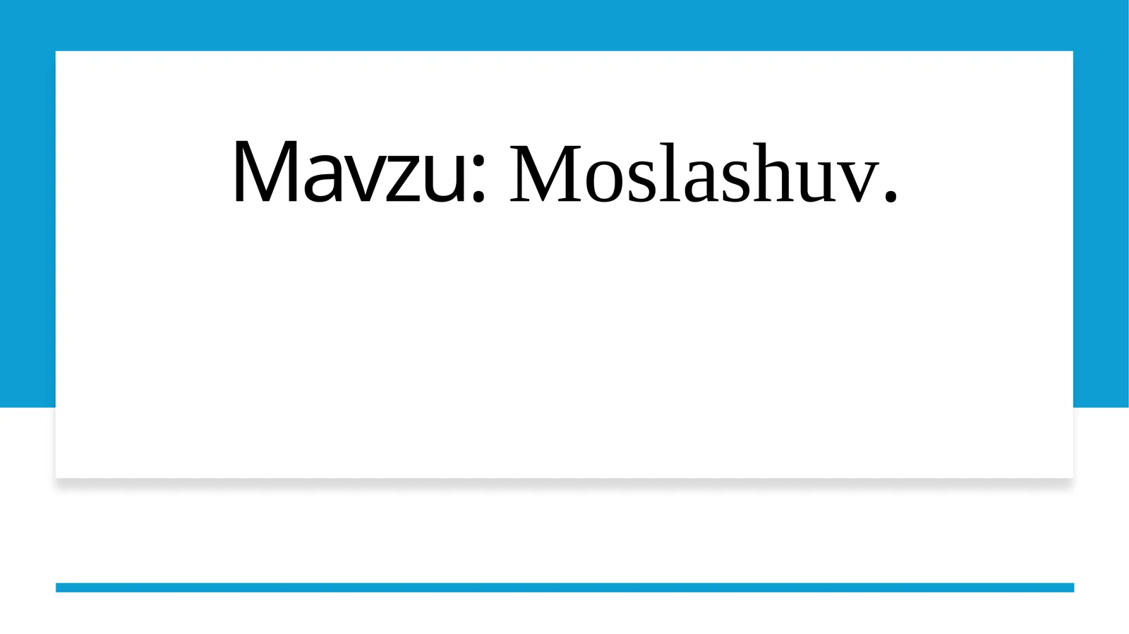 Moslashuv