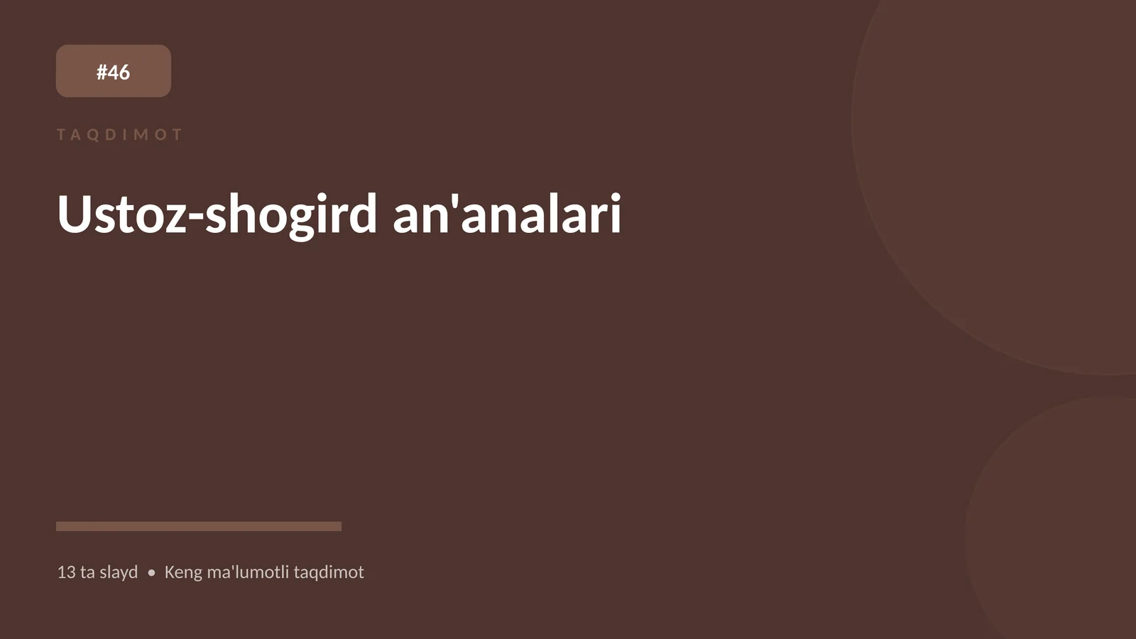 Ustoz-shogird an'analari