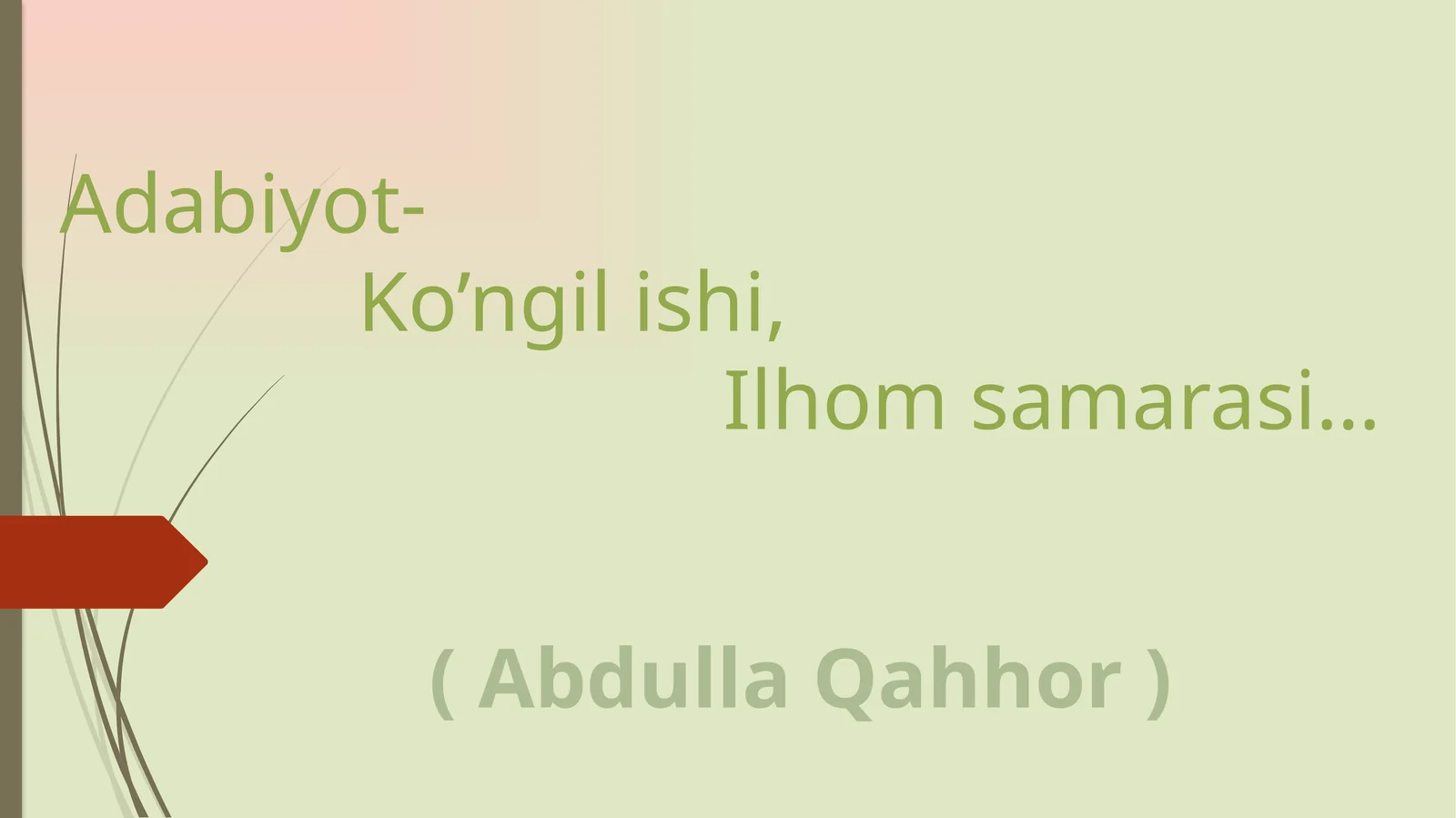 Adabiyot