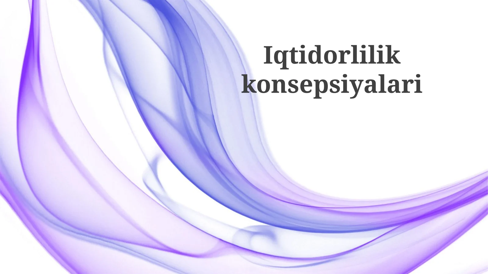 Iqtidorlilikkonsepsiyalari
