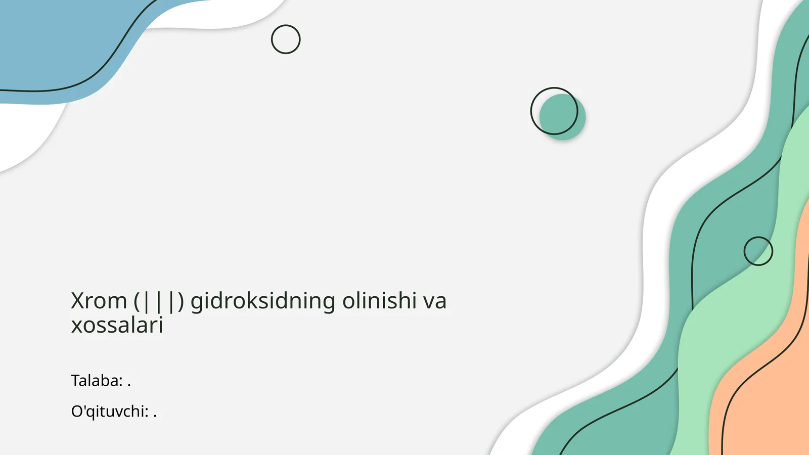Xrom (|||) gidroksidning olinishi va xossalari