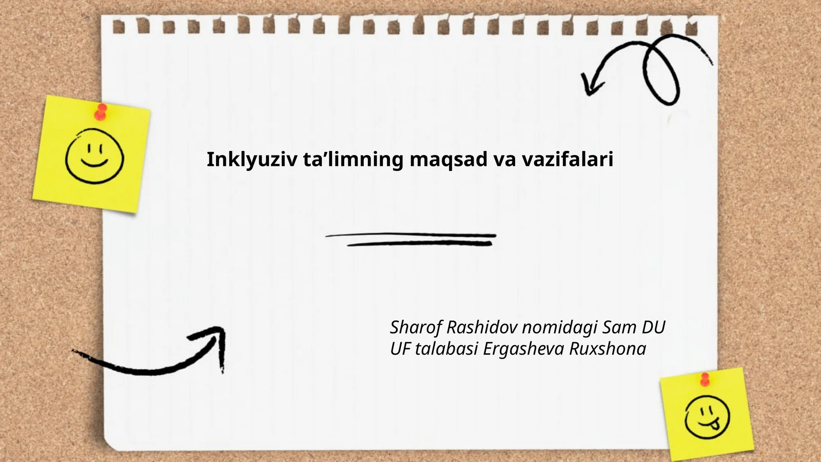 Inklyuziv ta’limning maqsad va vazifalari