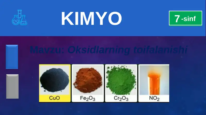 Oksidlarning toifalanishi