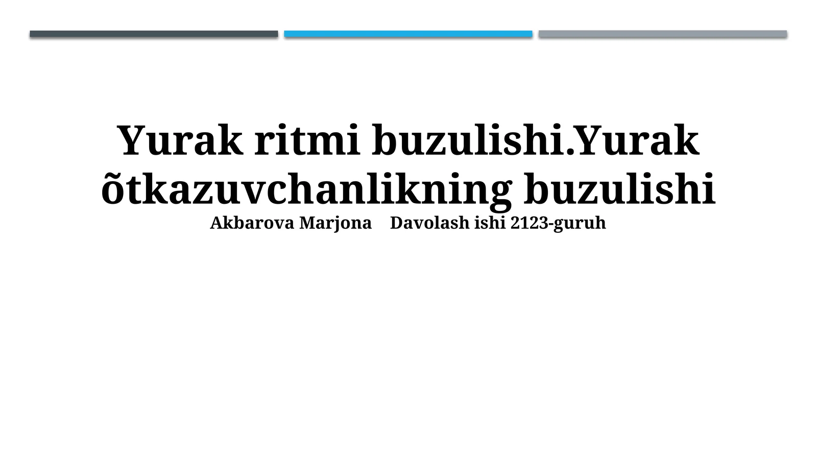 Yurak ritmi buzulishi