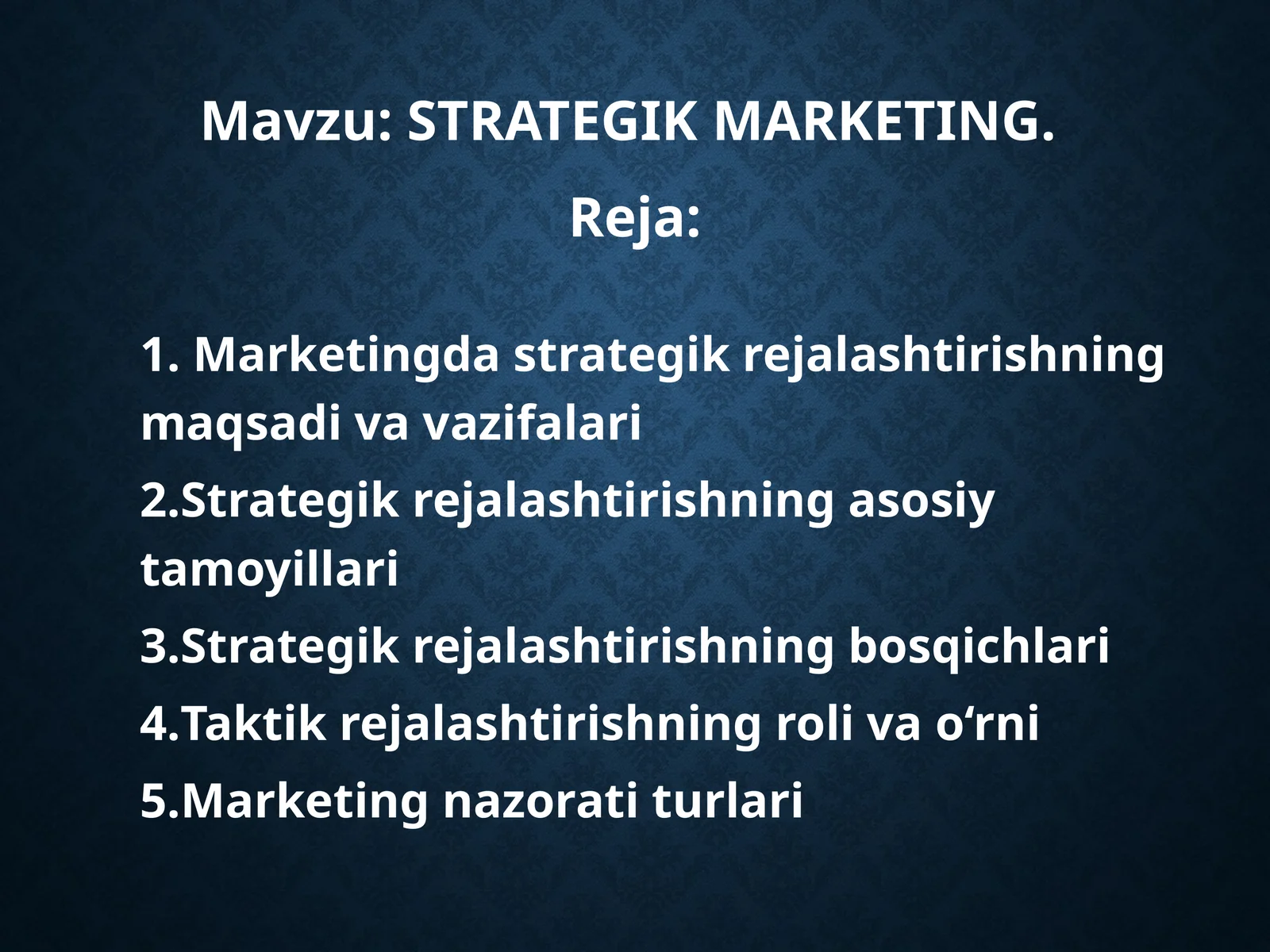 STRATEGIK MARKETING