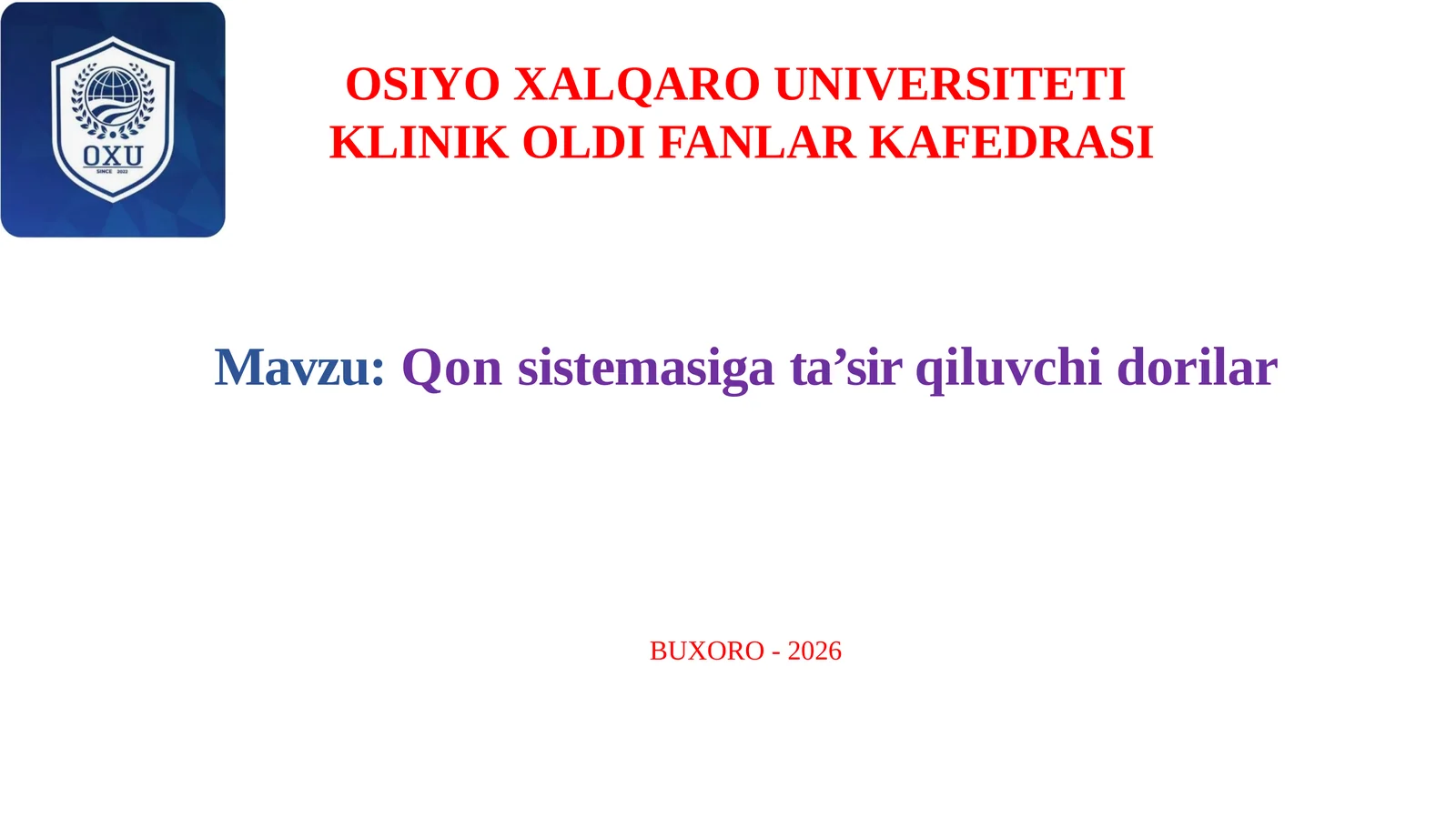 Qonsistemasigata’sirqiluvchidorilar