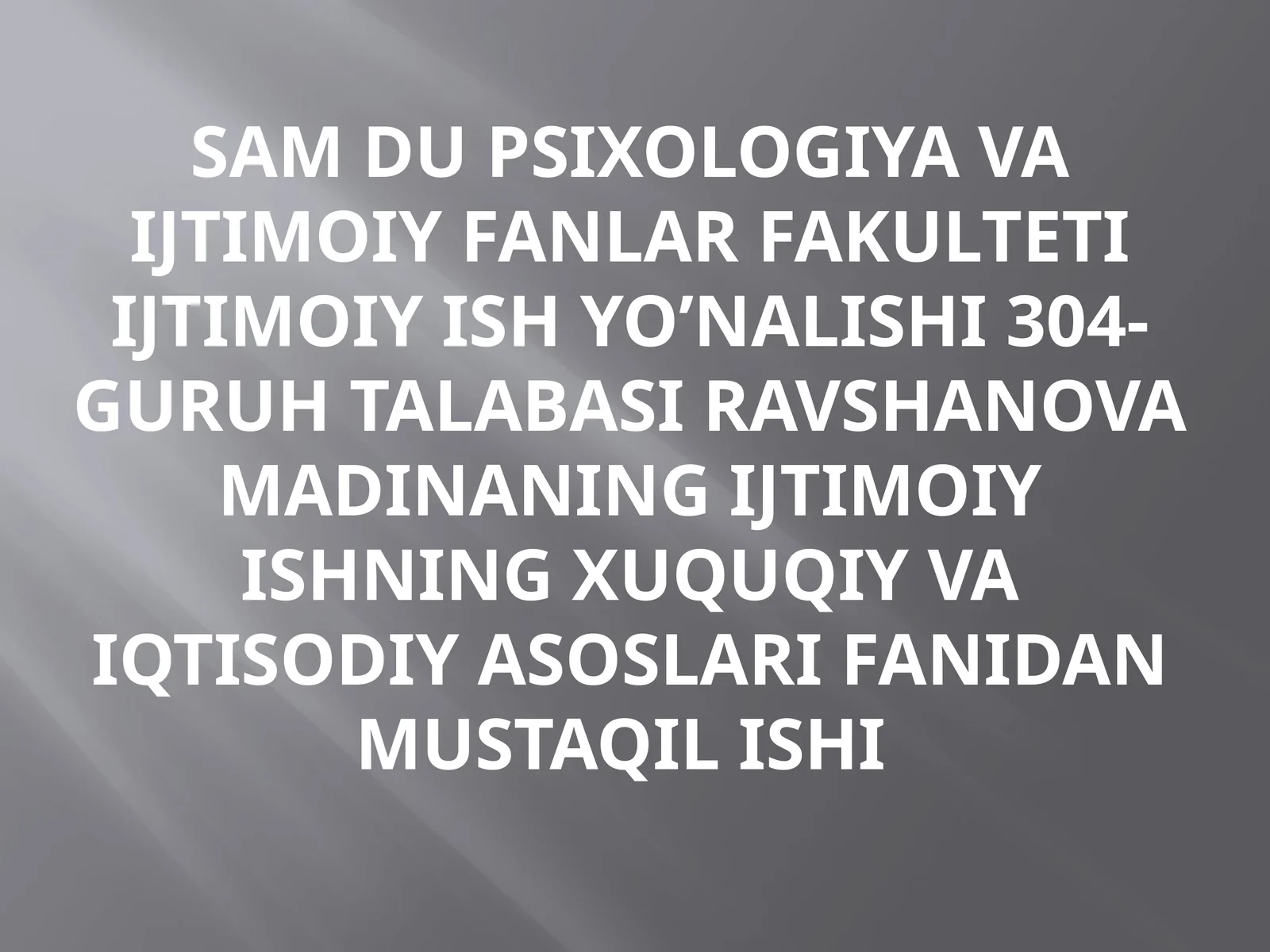 Ijtimoiy himoya bilan shug’ullanuvchi davlat organlari va ularning tasnifi