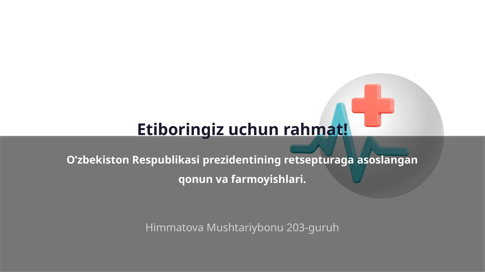 O’zbekiston Respublikasi prezidentining retsepturaga asoslangan qonun va farmoyishlari