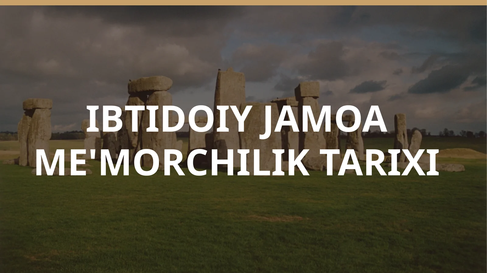 IBTIDOIYJAMOAME'MORCHILIKTARIXI