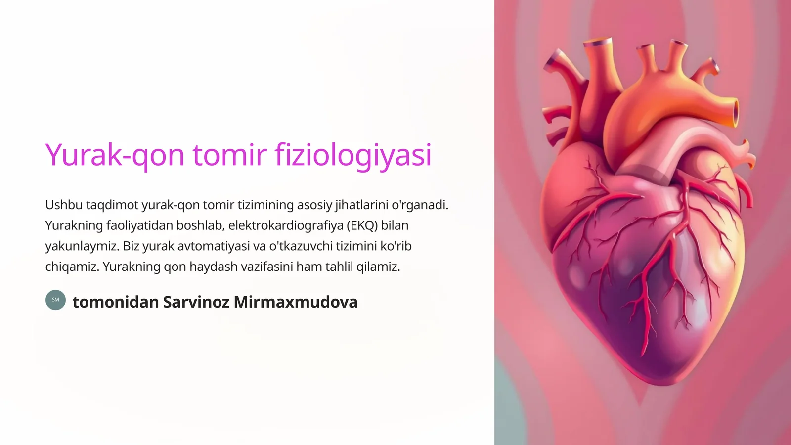 Yurak-qon tomir fiziologiyasi