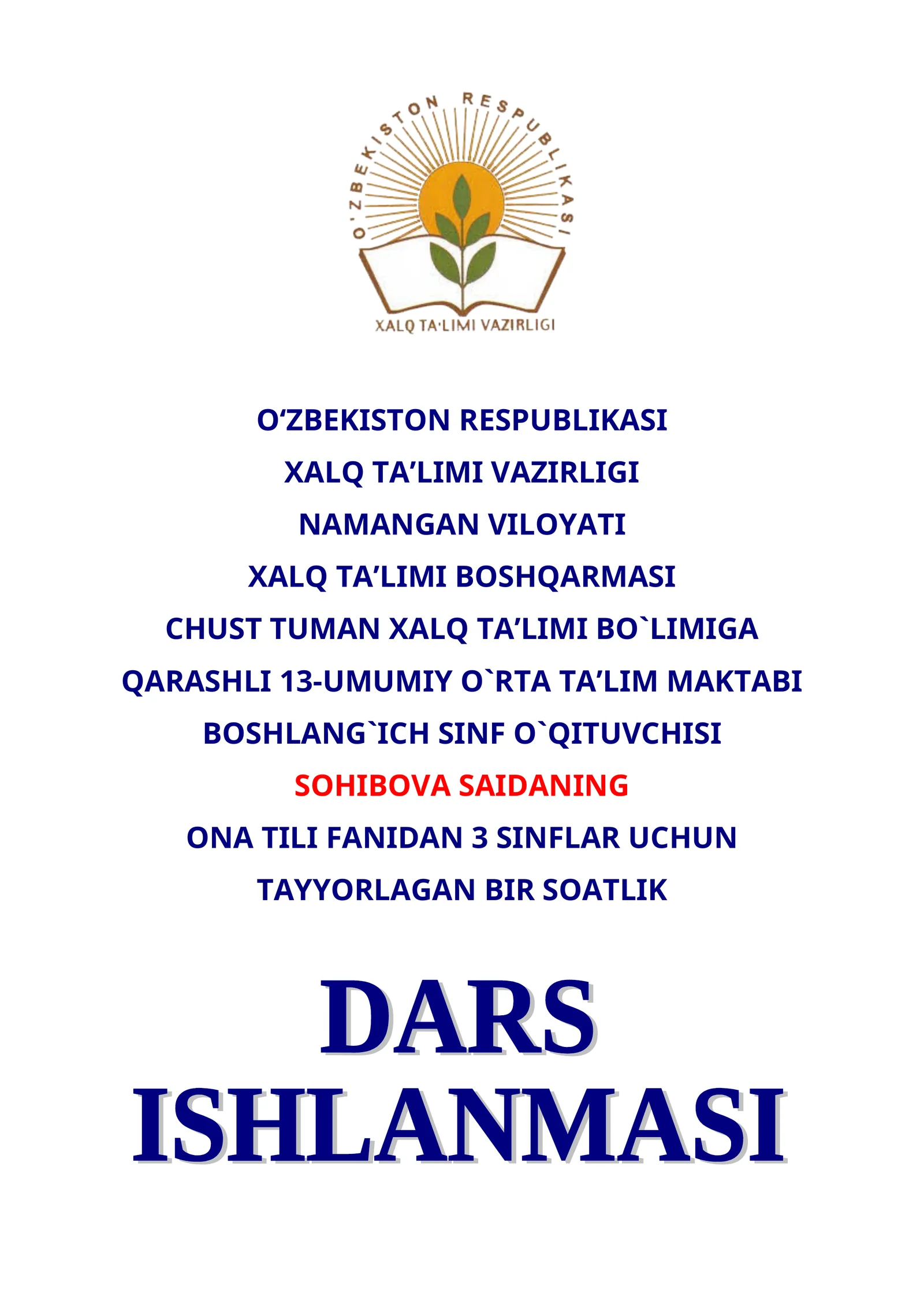 Unli va undosh tovushlar (23-24 mashqlar)