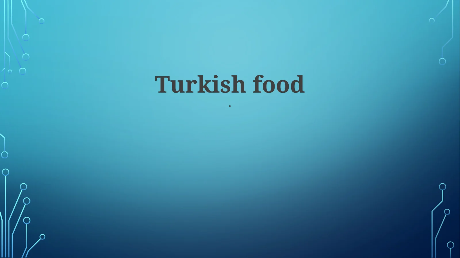 Turkish food
