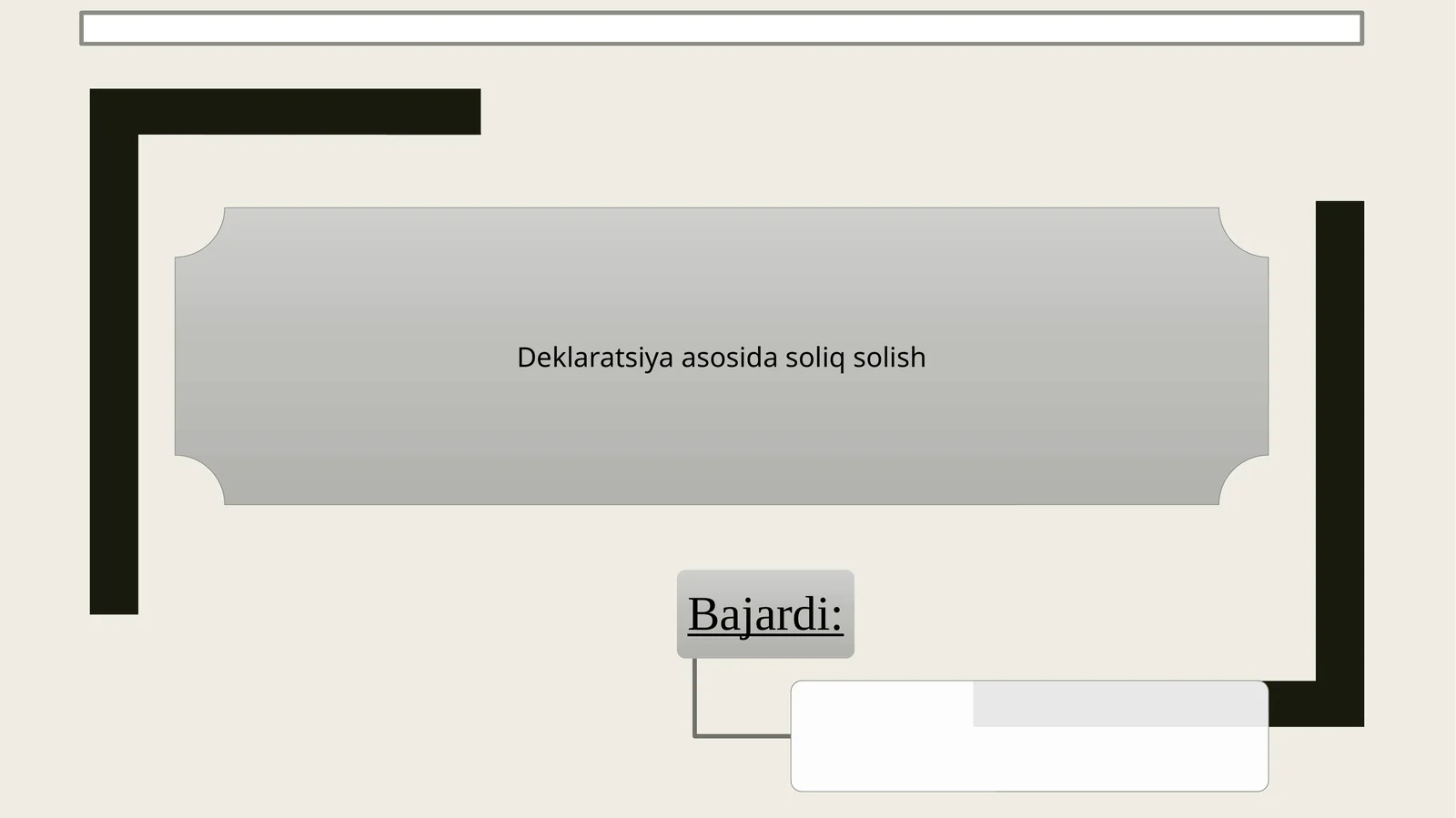 Deklaratsiya asosida soliq solish