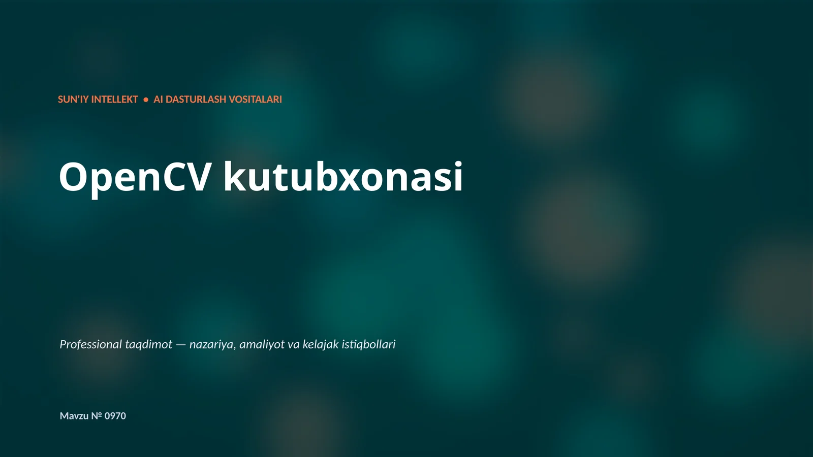 OpenCV kutubxonasi