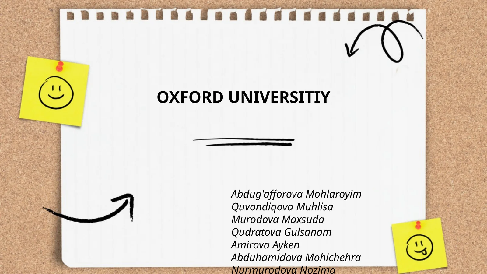 OXFORD UNIVERSITIY