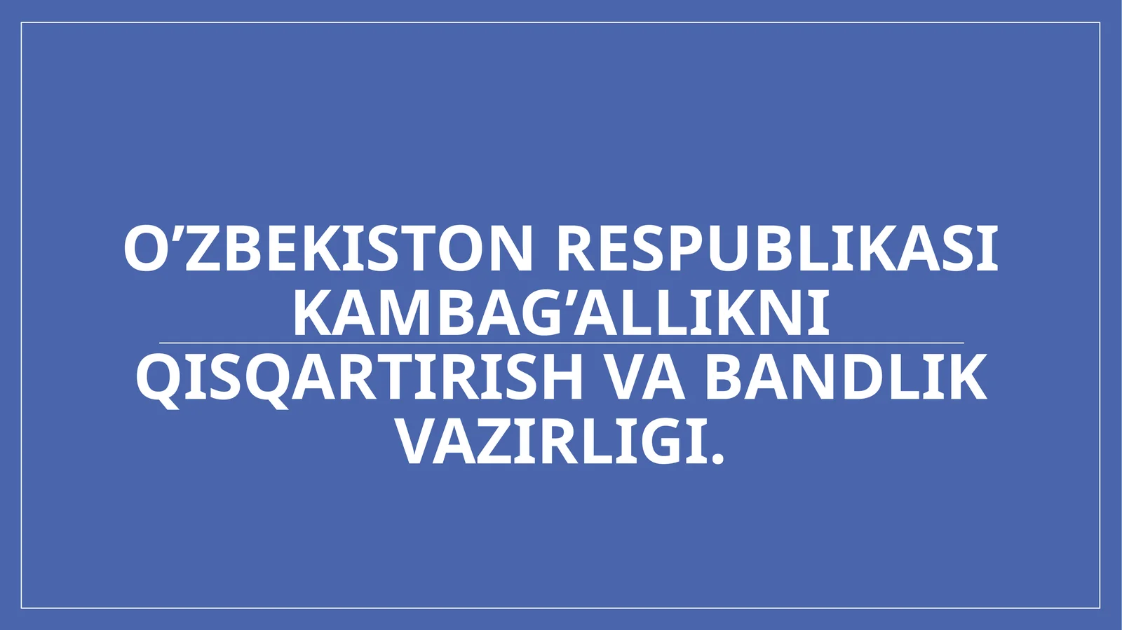 Vazirlik haqida