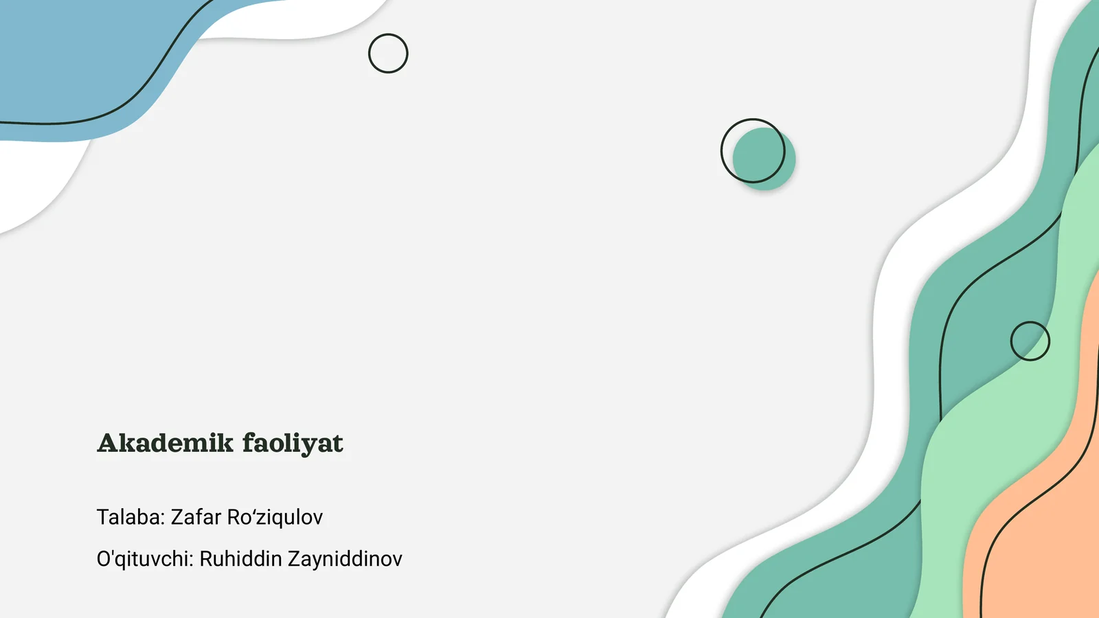 Akademik faoliyat