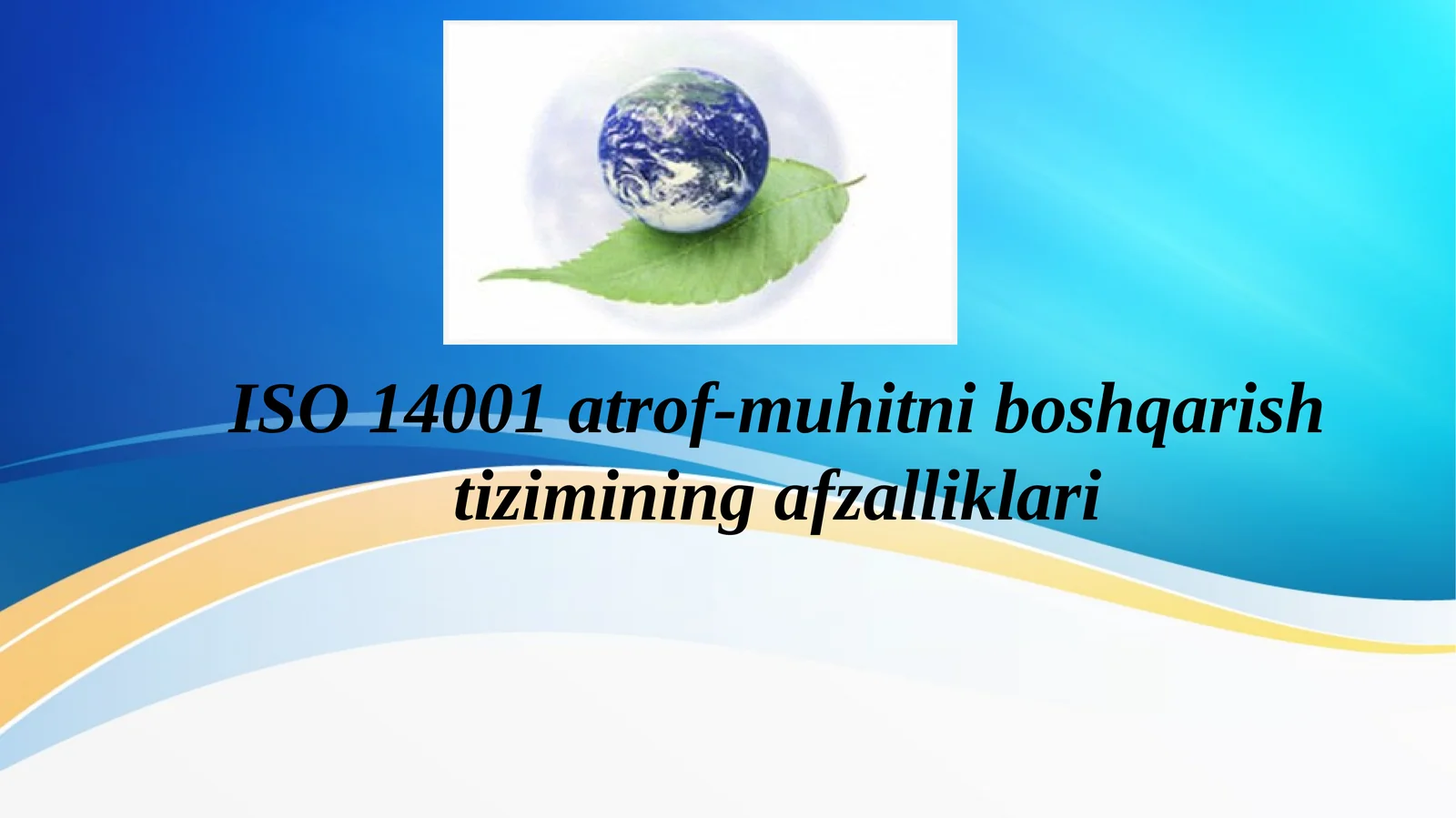 ISO 14001 atrof-muhitni boshqarish tizimining afzalliklari