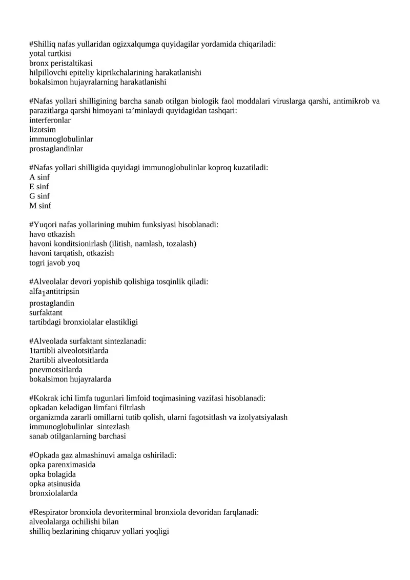 Nafas yollari shilligi