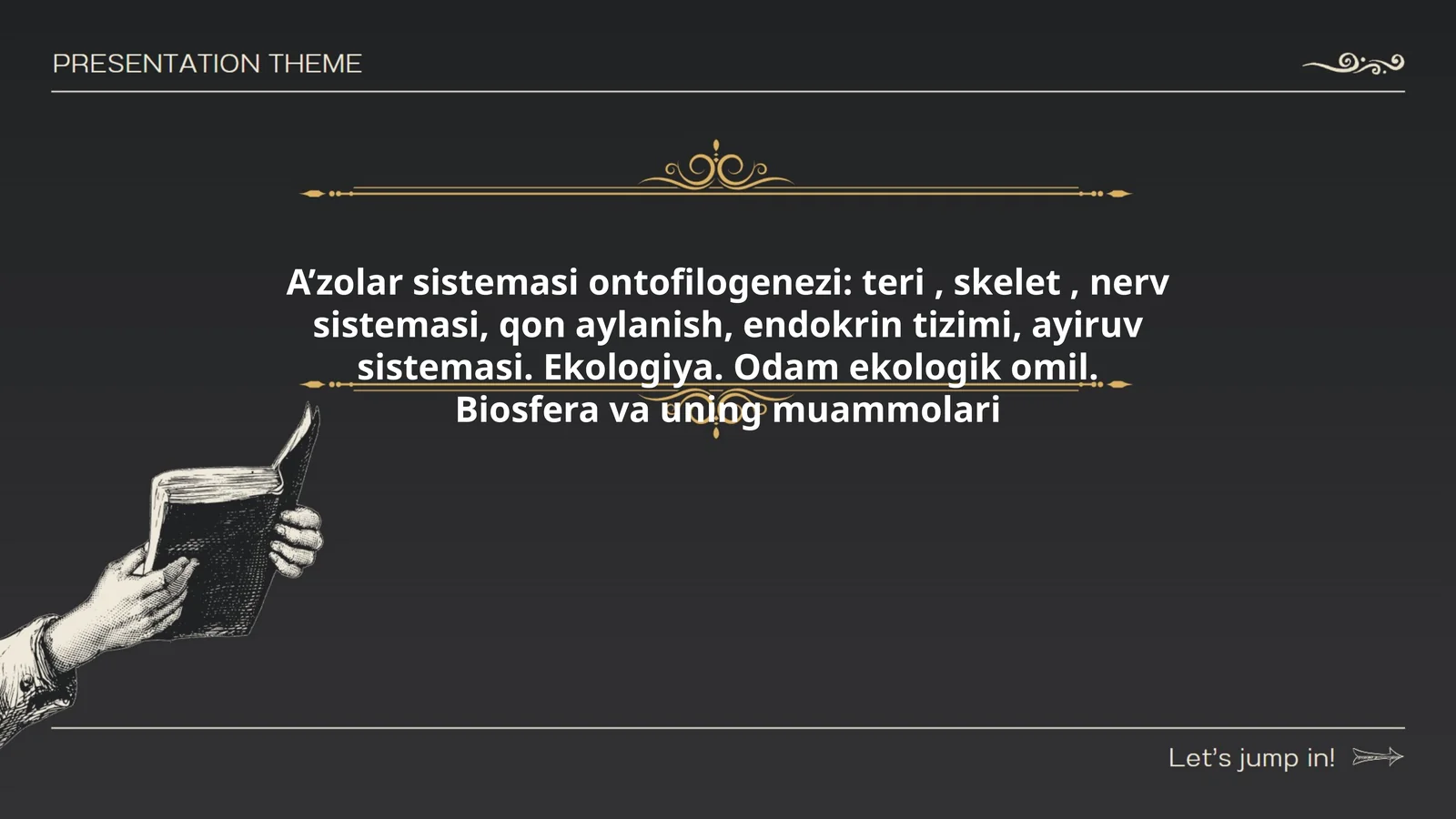 A’zolar sistemasi ontofilogenezi