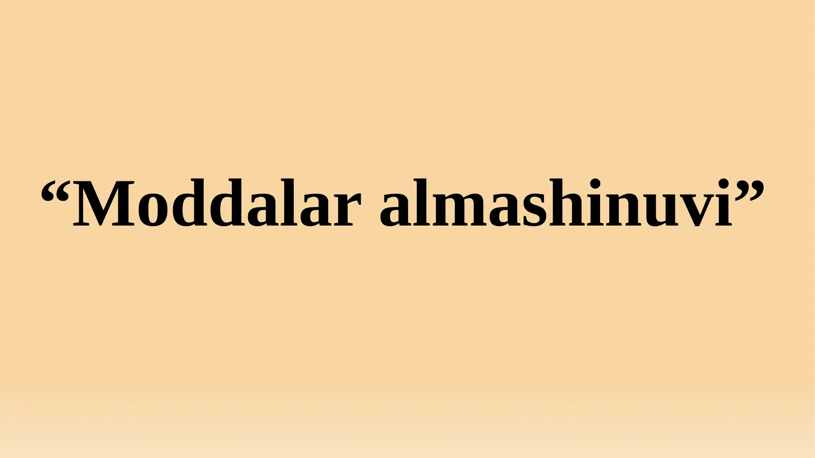 Moddalar almashinuvi