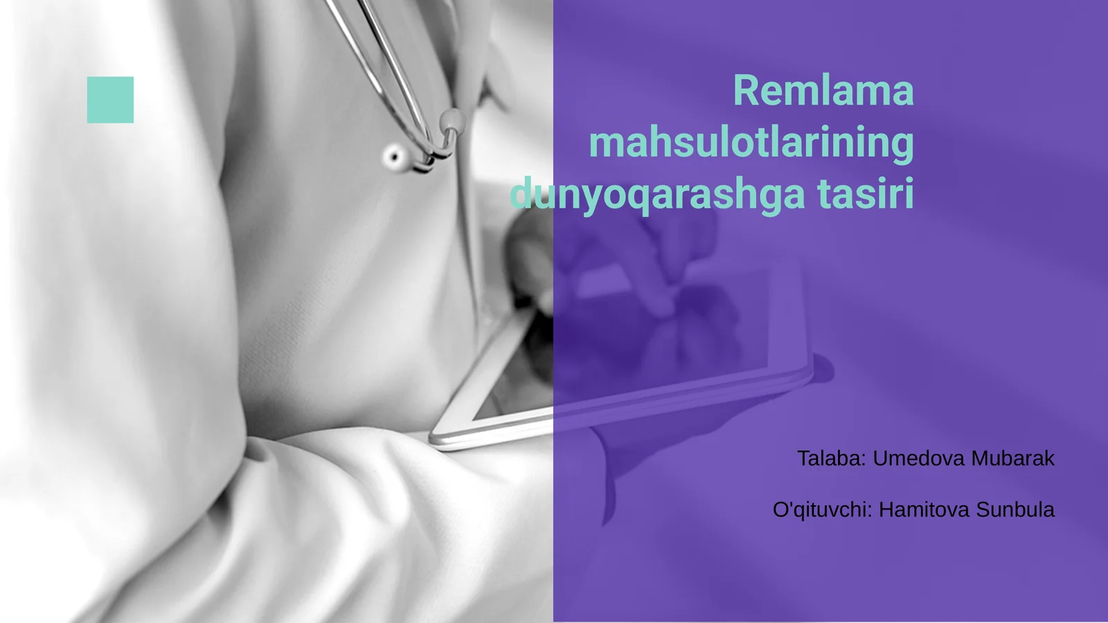 Remlama mahsulotlarining dunyoqarashga tasiri
