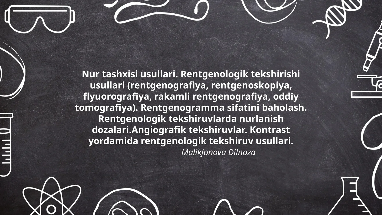 Nur tashxisi usullari