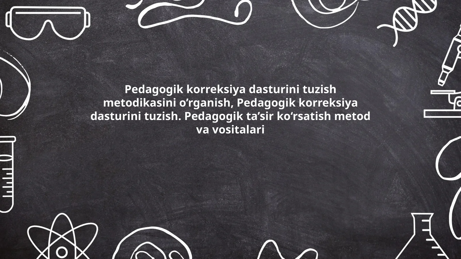 Pedagogik korreksiya dasturi