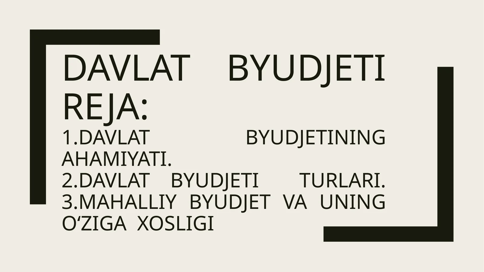 Davlat byudjeti
