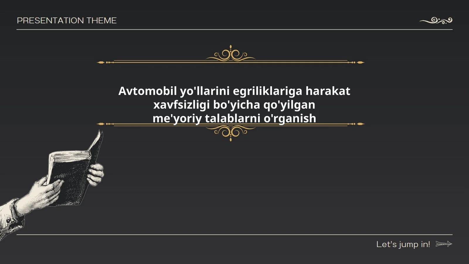 Avtomobil yo'llarini egriliklariga harakat xavfsizligi bo'yicha qo'yilgan me'yoriy talablarni o'rganish