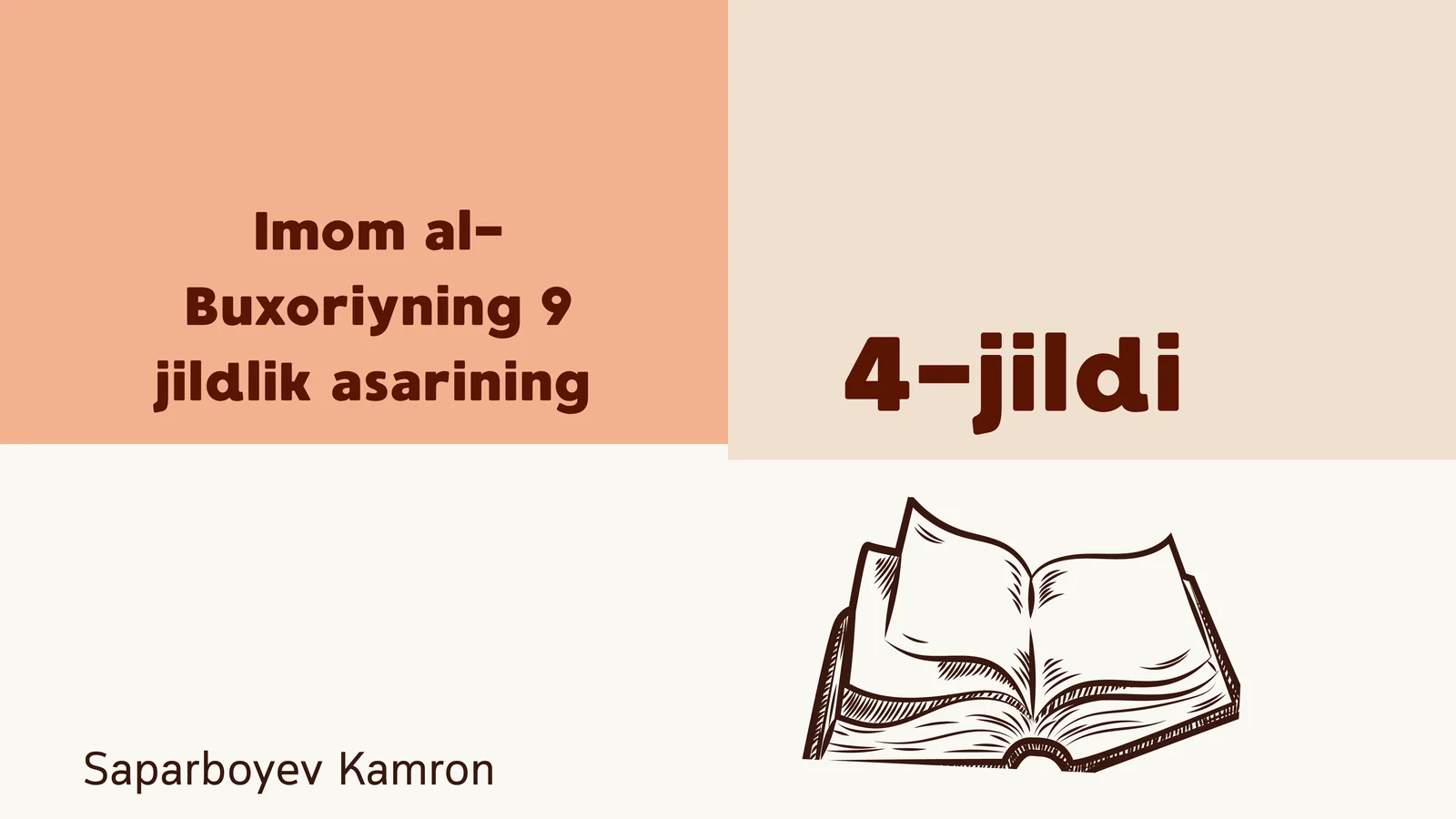 Imom al-Buxoriyning 9 jildlik asari