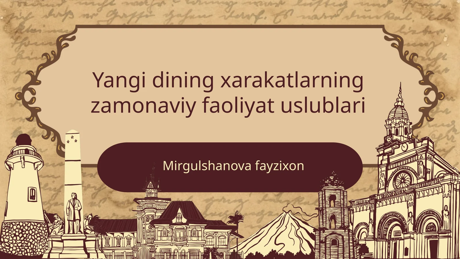 Yangi dining xarakatlarning zamonaviy faoliyat uslublari
