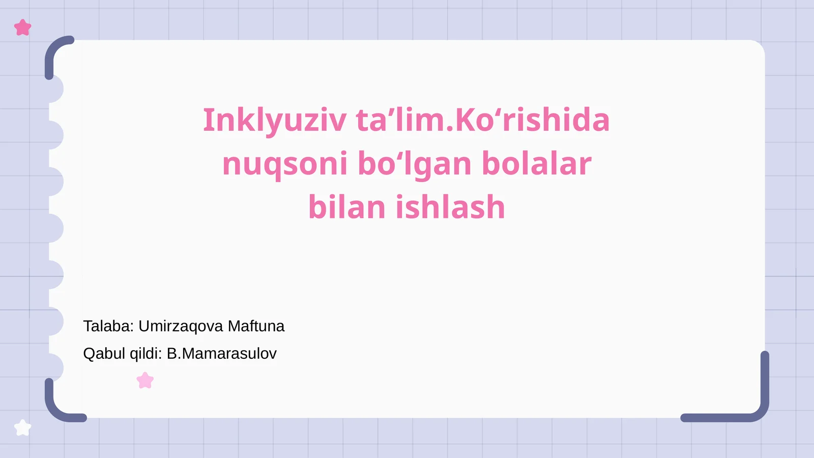 Inklyuziv ta'lim