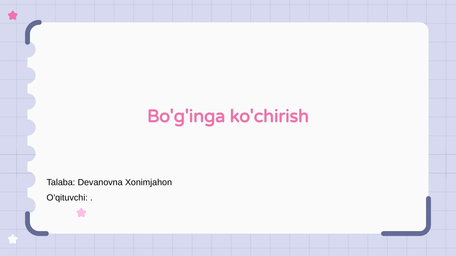 Bo'g'inga ko'chirish