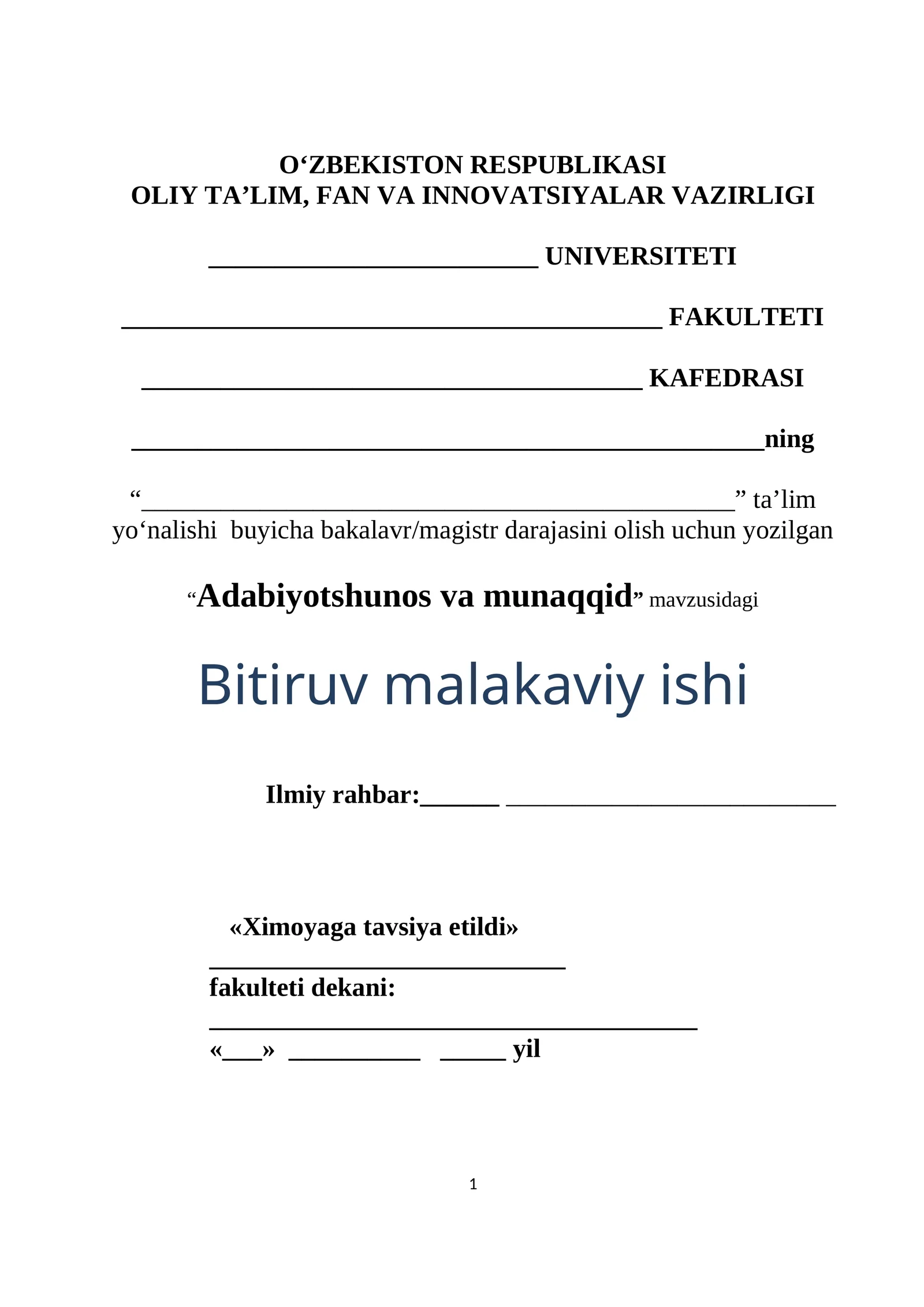 Adabiyotshunos va munaqqid