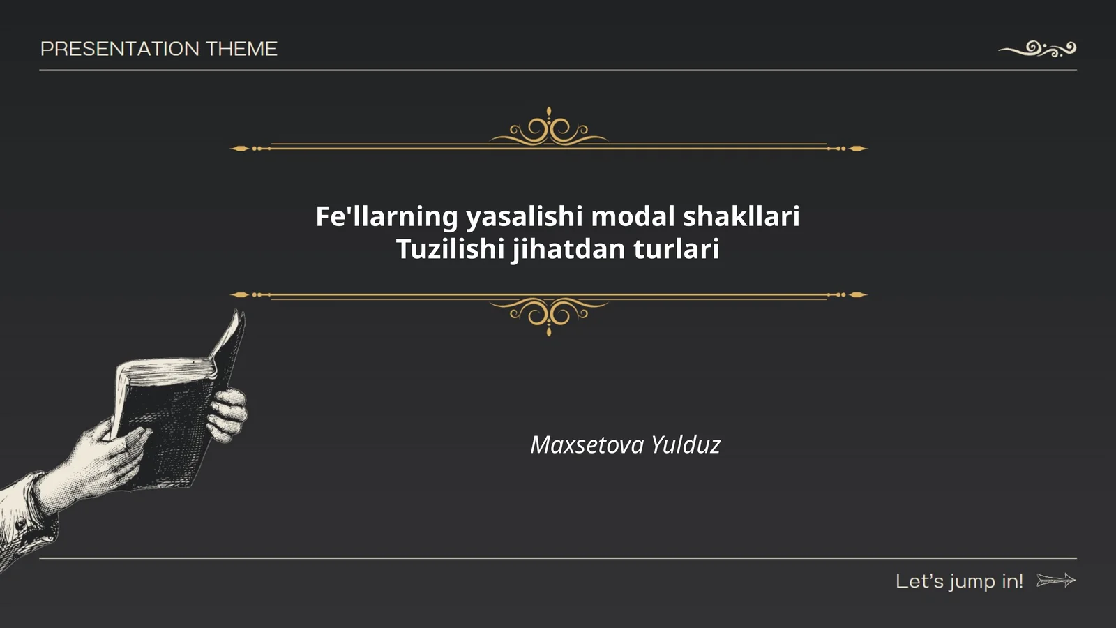 Fe'llarning yasalishi modal shakllari
