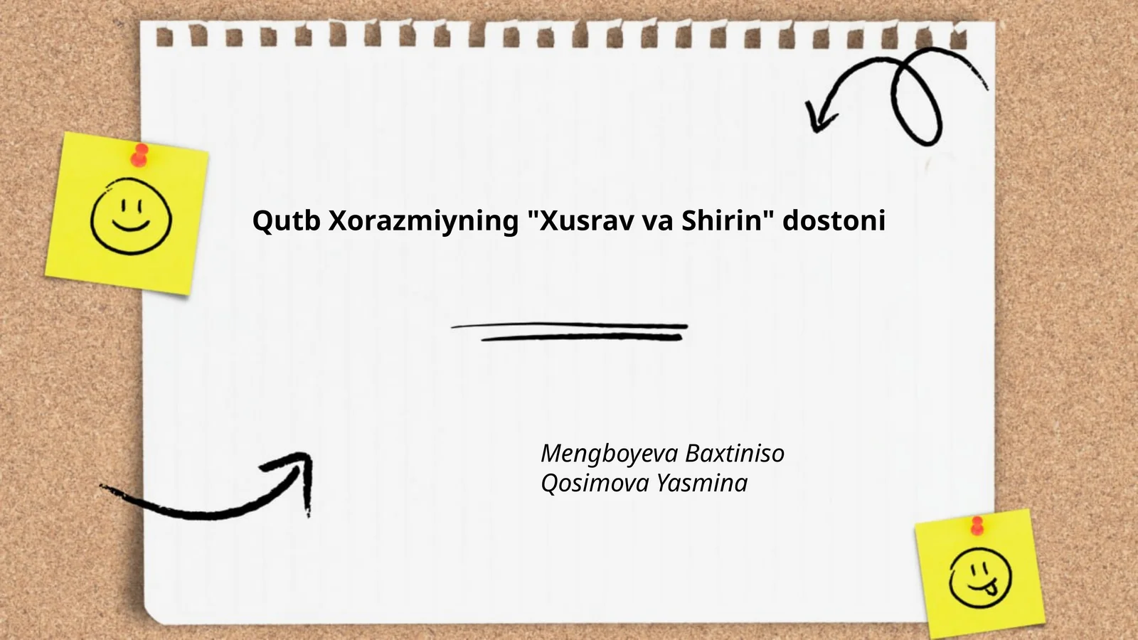 Qutb Xorazmiyning "Xusrav va Shirin" dostoni