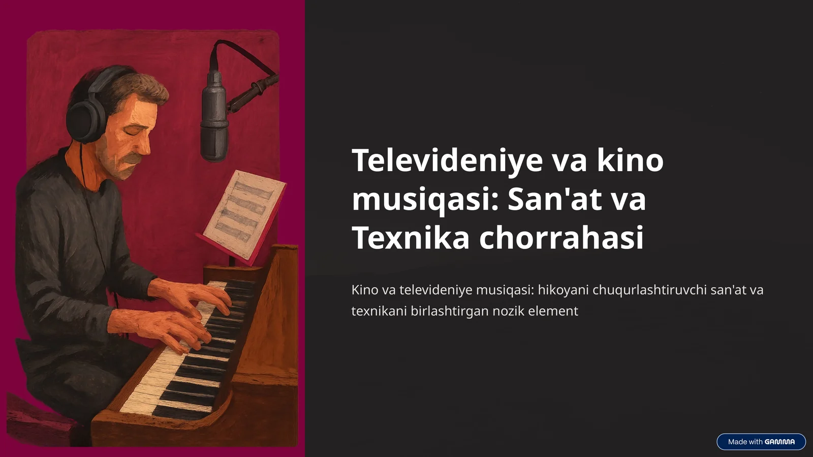 Televideniya va kino musiqasi