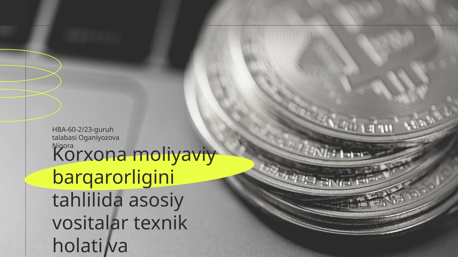 Korxona moliyaviy barqarorligini tahlilida asosiy vositalar texnik holati va samaradorligini tahlili
