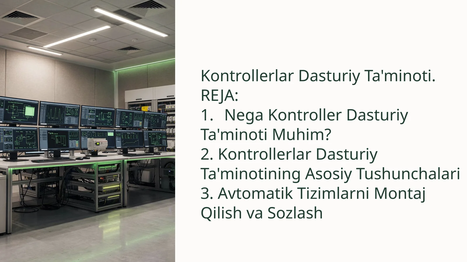 KontrollerlarDasturiyTa'minoti
