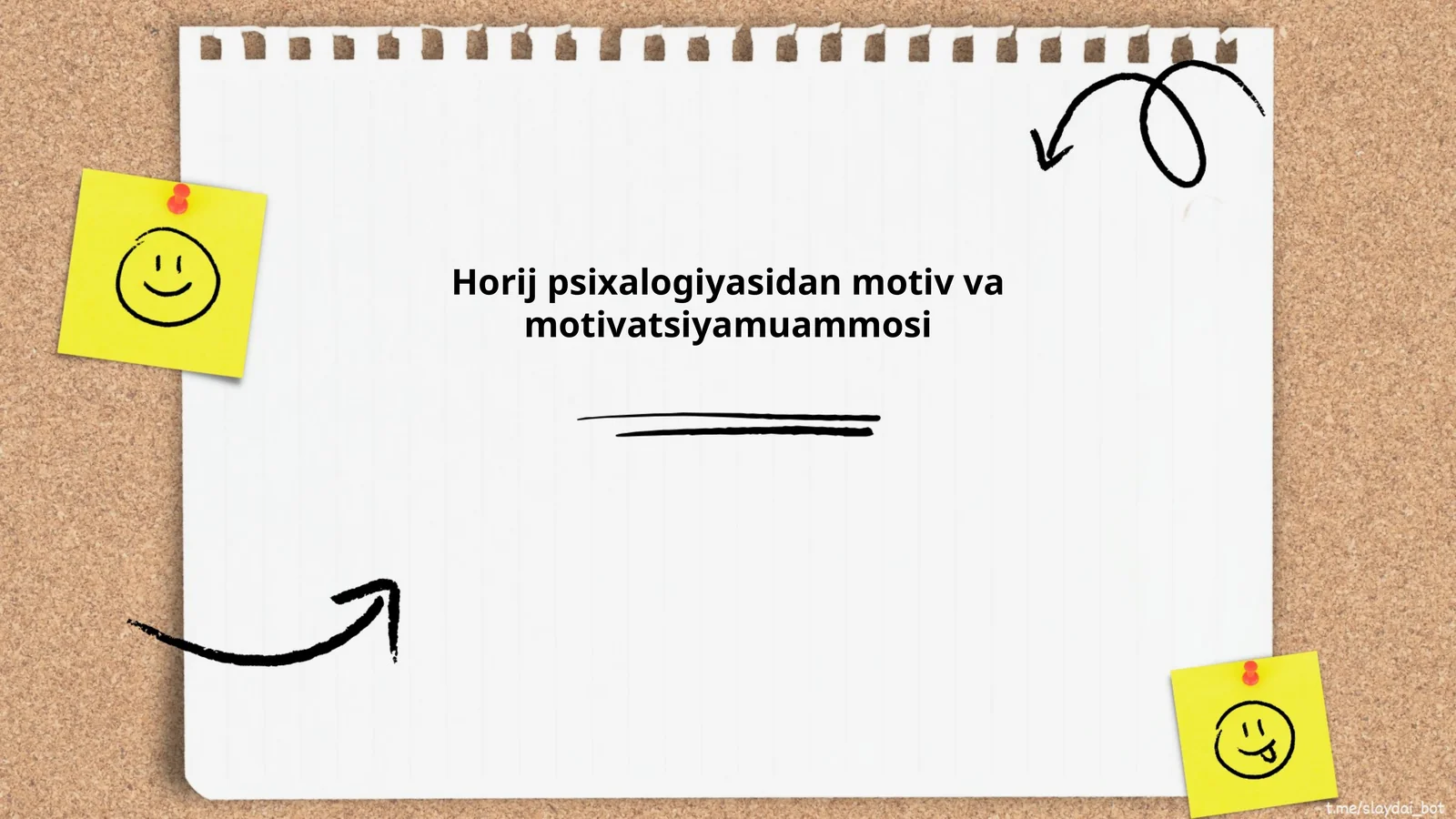 Horij psixalogiyasidan motiv va motivatsiyamuammosi