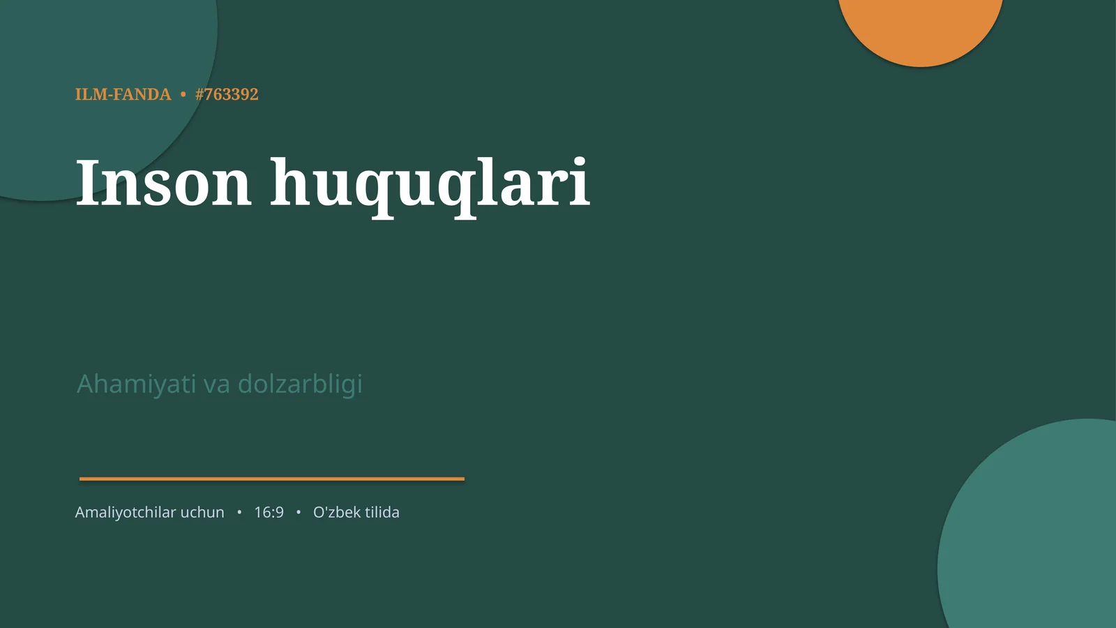Inson huquqlari